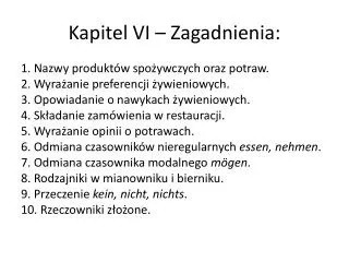 kapitel vi zagadnienia