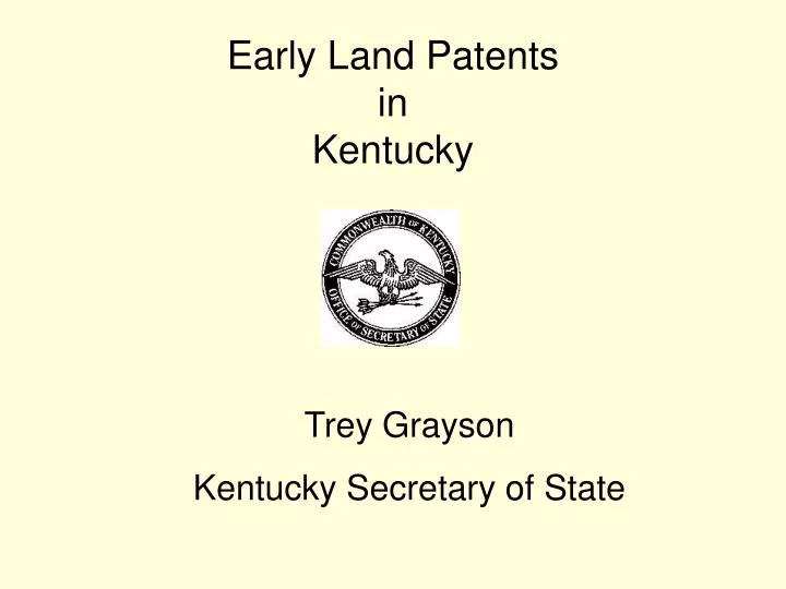 early land patents in kentucky