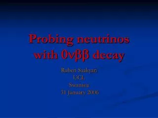 Probing neutrinos with 0nbb decay