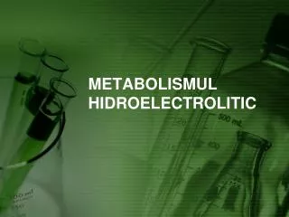 metabolismul hidroelectrolitic