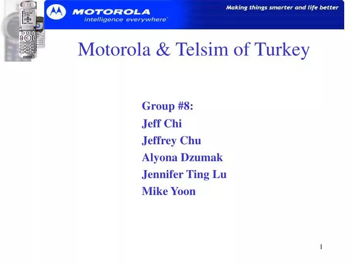 motorola telsim of turkey