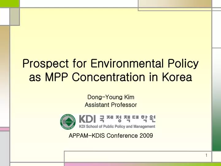 prospect for environmental policy as mpp concentration in korea