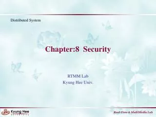 Chapter:8 Security
