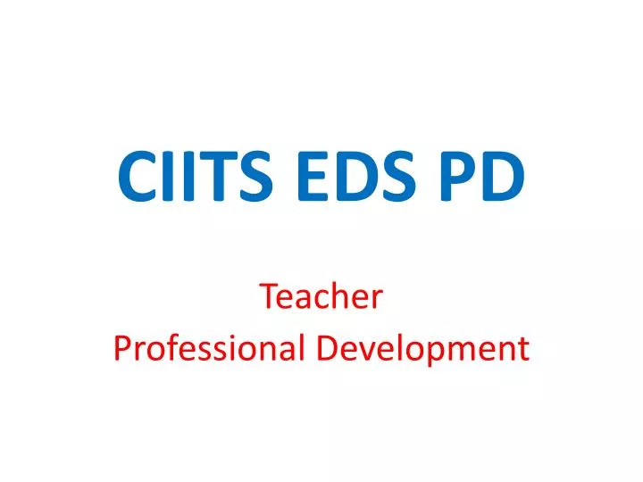 ciits eds pd