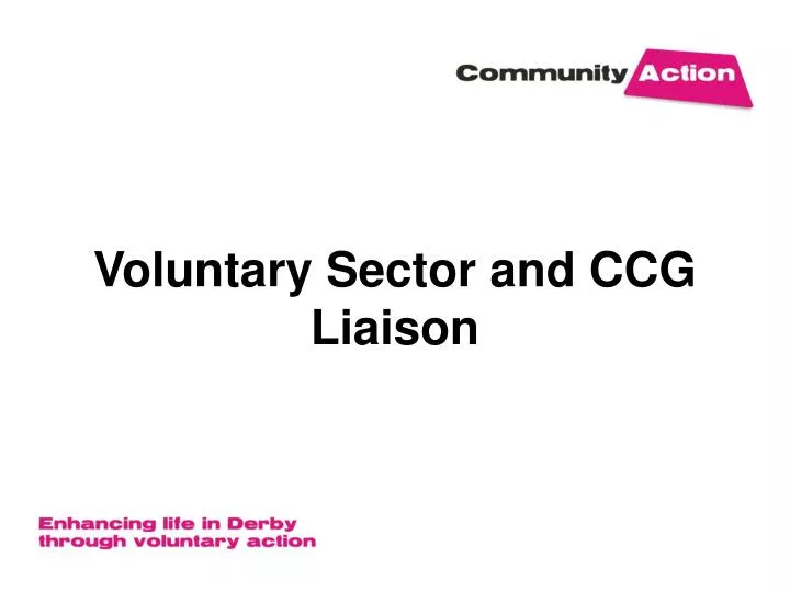voluntary sector and ccg liaison