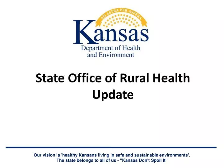 state office of rural health update