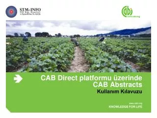 cab direct platformu zerinde cab abstracts