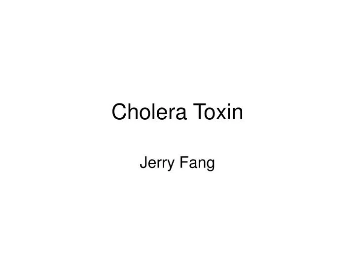 cholera toxin
