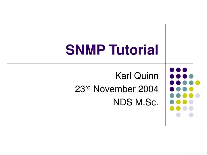 snmp tutorial