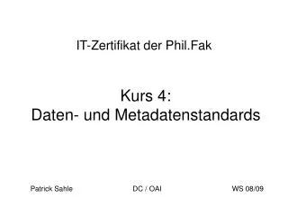it zertifikat der phil fak