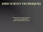 BIRD SURVEY TECHNIQUES - slide 1