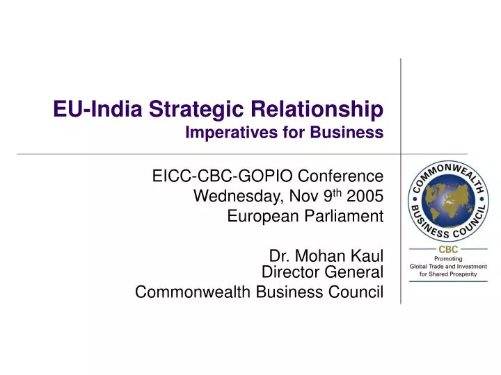 eu india strategic relationship imperatives for business