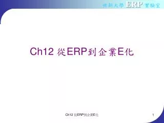 ch12 erp e