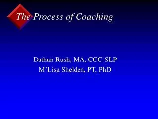 The Process of Coaching