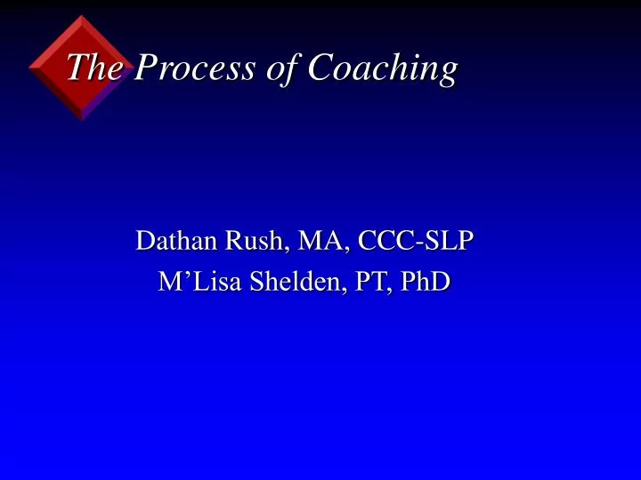 the process of coaching