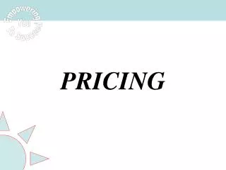 PRICING