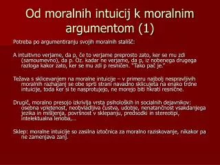 od moralnih intuicij k moralnim argumentom 1