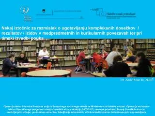 dr zora rutar ilc zrs
