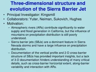 Three-dimensional structure and evolution of the Sierra Barrier Jet