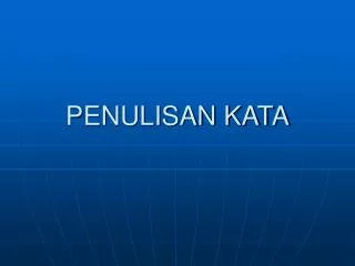 penulisan kata