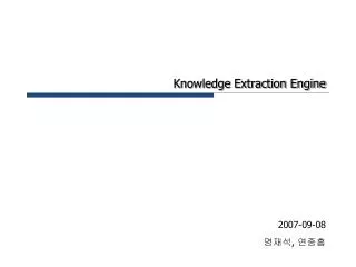 knowledge extraction engine
