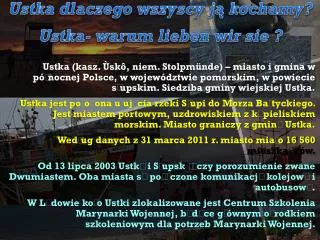 ustka dlaczego wszyscy j kochamy ustka warum lieben wir sie