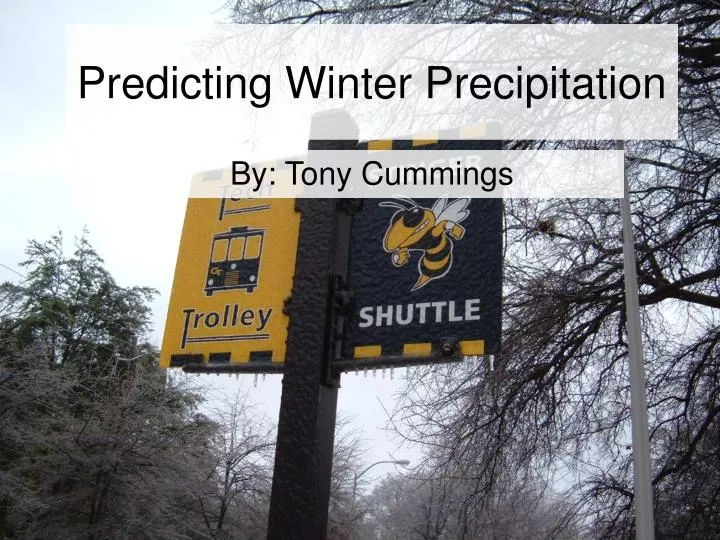 predicting winter precipitation