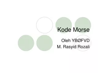 kode morse