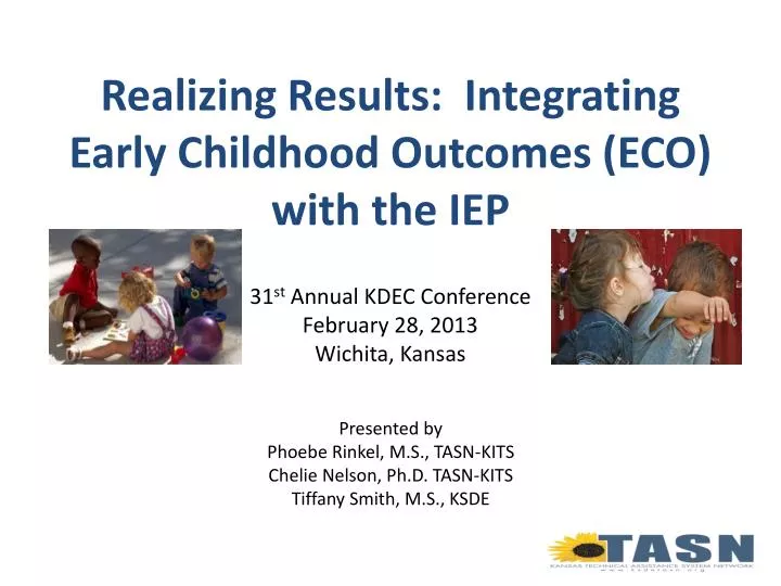 realizing results integrating early childhood outcomes eco with the iep