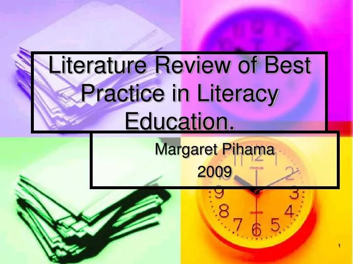literature review of best practice in literacy education
