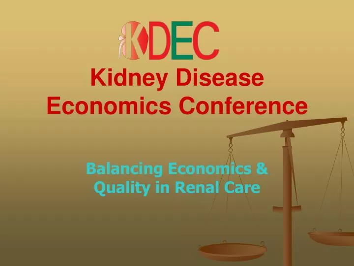 kidney disease economics conference