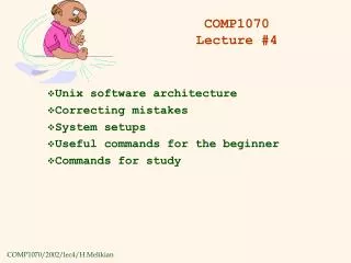 COMP1070 Lecture #4