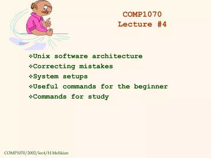 comp1070 lecture 4