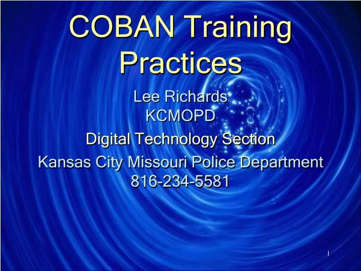 coban training practices