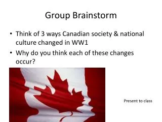 Group Brainstorm