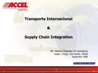 Transporte Internacional &amp; Supply Chain Integration