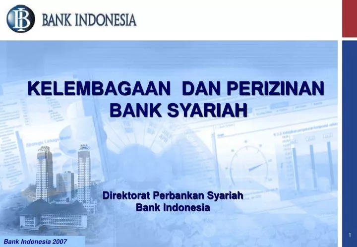 kelembagaan dan perizinan bank syariah