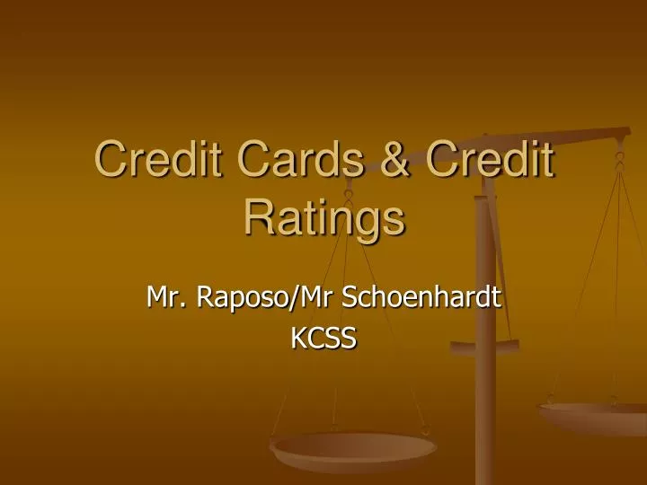 credit cards credit ratings