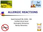 ALLERGIC REACTIONS - slide 1