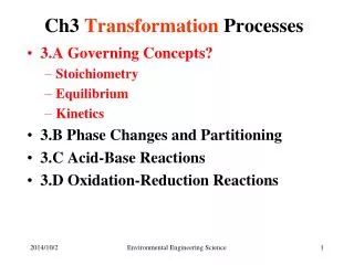 Ch3 Transformation Processes