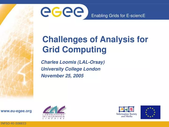 challenges of analysis for grid computing