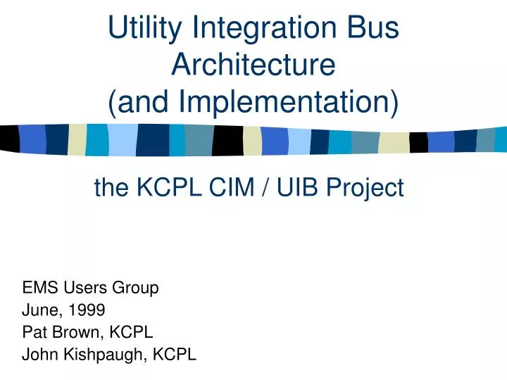 utility integration bus architecture and implementation