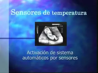 sensores de temperatura