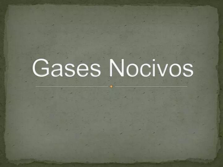 gases nocivos