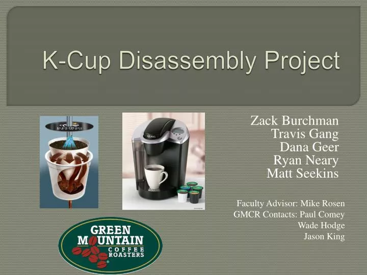 k cup disassembly project