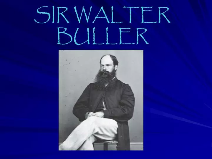 sir walter buller