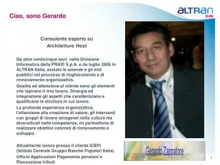 ciao sono gerardo