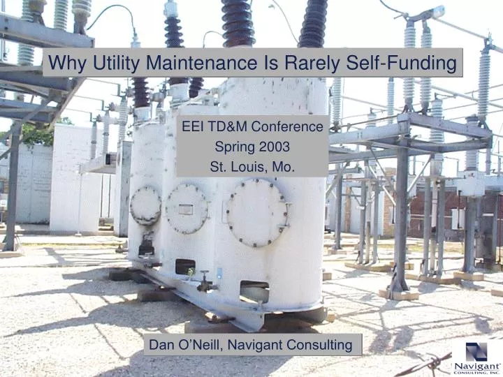 why utility maintenance is rarely self funding