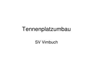 tennenplatzumbau