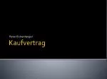 Kaufvertrag - slide 1